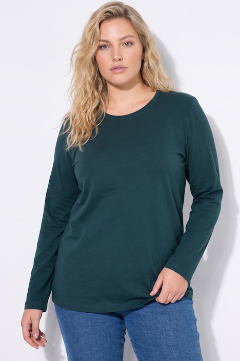 Longsleeve, T-shirts, set van 2, ronde hals, lange mouwen