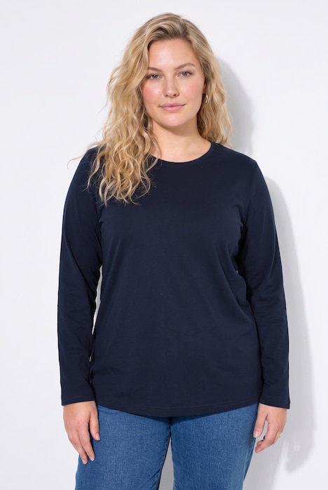 Longsleeve, T-shirts, set van 2, ronde hals, lange mouwen