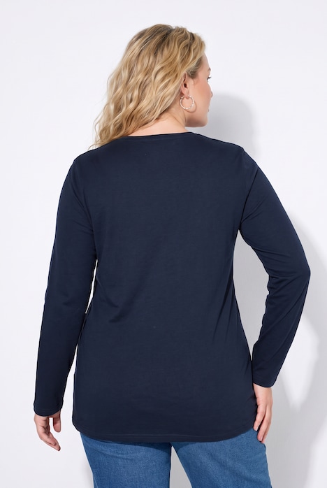 Longsleeve, T-shirts, set van 2, ronde hals, lange mouwen