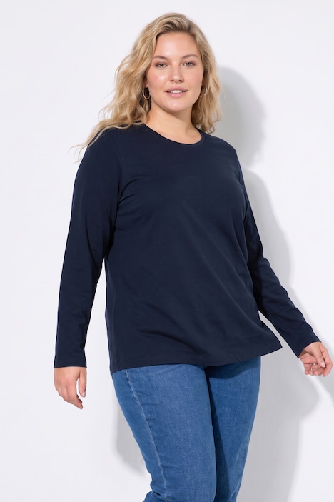 Longsleeve, T-shirts, set van 2, ronde hals, lange mouwen