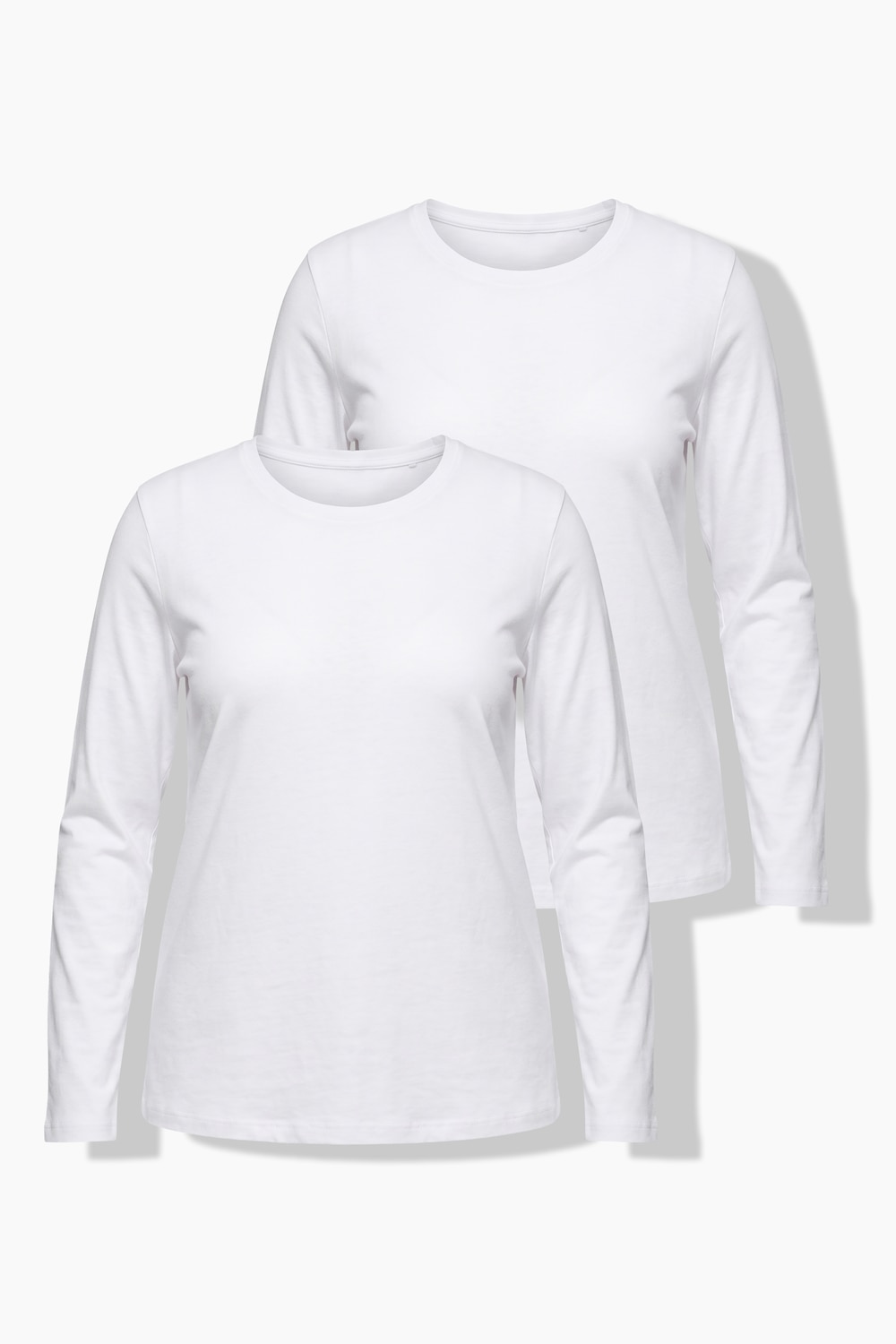 Longsleeve, T-shirts, set van 2, ronde hals, lange mouwen