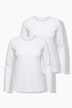 Longsleeve, T-shirts, set van 2, ronde hals, lange mouwen