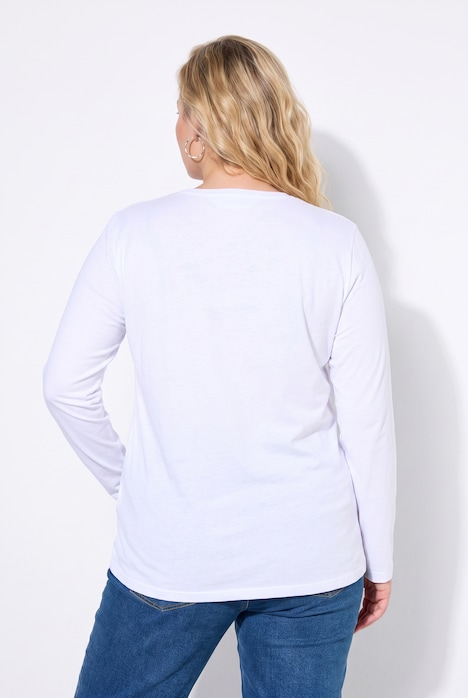 Longsleeve, T-shirts, set van 2, ronde hals, lange mouwen