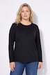 T-shirt, coupe classique, col rond, manches longues