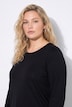 T-shirt, coupe classique, col rond, manches longues