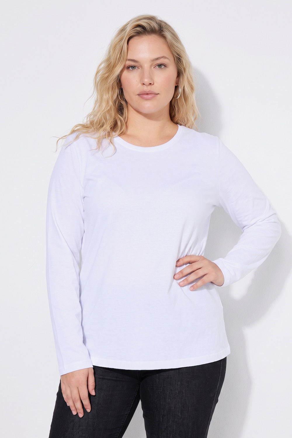 Longsleeve, T-shirt, Regular, ronde hals, lange mouwen