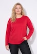 T-shirt, coupe classique, col rond, manches longues