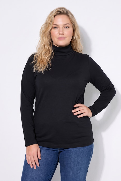 Trui met col, basic kwaliteit, lange mouwen