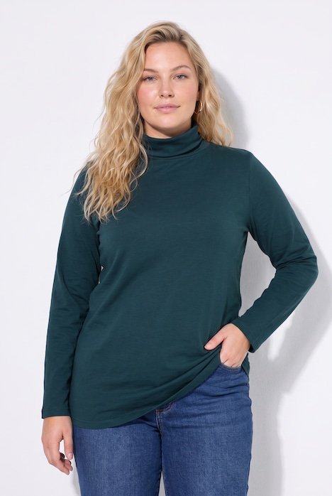 Trui met col, basic kwaliteit, lange mouwen