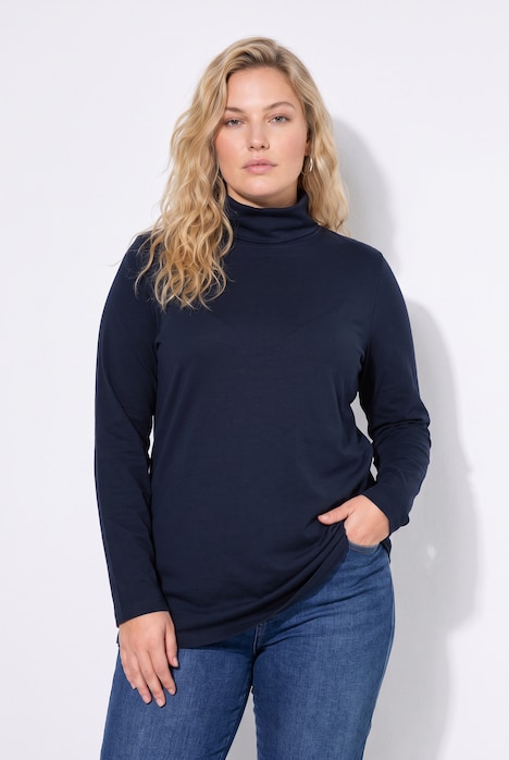 Trui met col, basic kwaliteit, lange mouwen