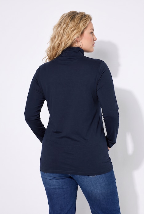Trui met col, basic kwaliteit, lange mouwen