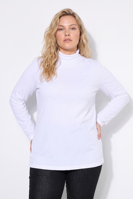 Trui met col, basic kwaliteit, lange mouwen
