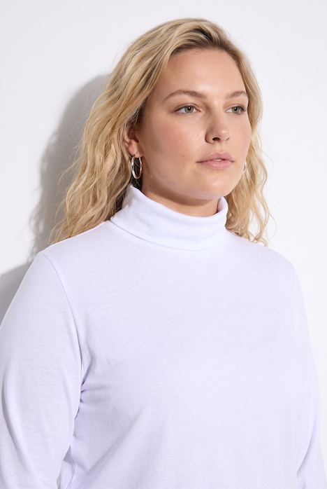 Trui met col, basic kwaliteit, lange mouwen