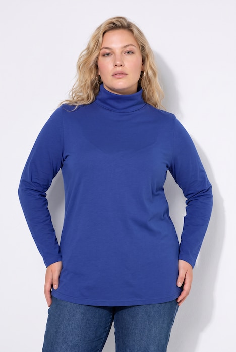 Trui met col, basic kwaliteit, lange mouwen