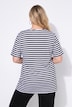 Classic Two Stripe Round Neck Short Sleeve Cotton Tee