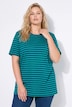 Classic Two Stripe Round Neck Short Sleeve Cotton Tee