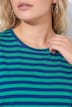 Classic Two Stripe Round Neck Short Sleeve Cotton Tee