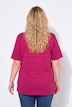 Classic Two Stripe Round Neck Short Sleeve Cotton Tee