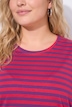 Classic Two Stripe Round Neck Short Sleeve Cotton Tee