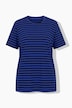 Classic Two Stripe Round Neck Short Sleeve Cotton Tee