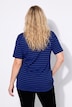 Classic Two Stripe Round Neck Short Sleeve Cotton Tee