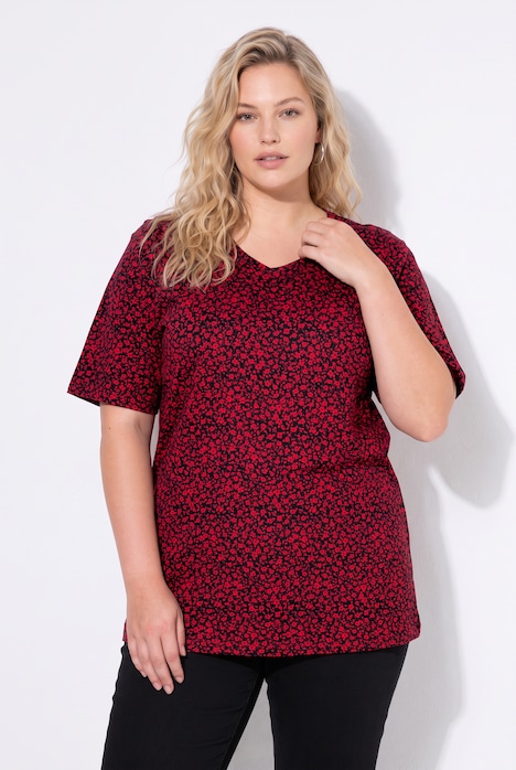 T-shirt, relaxed fit, printmotief, korte mouwen