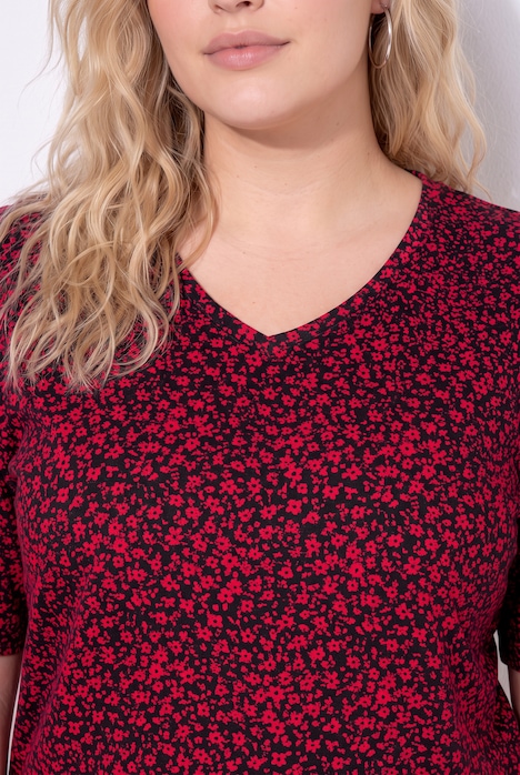 T-shirt, relaxed fit, printmotief, korte mouwen