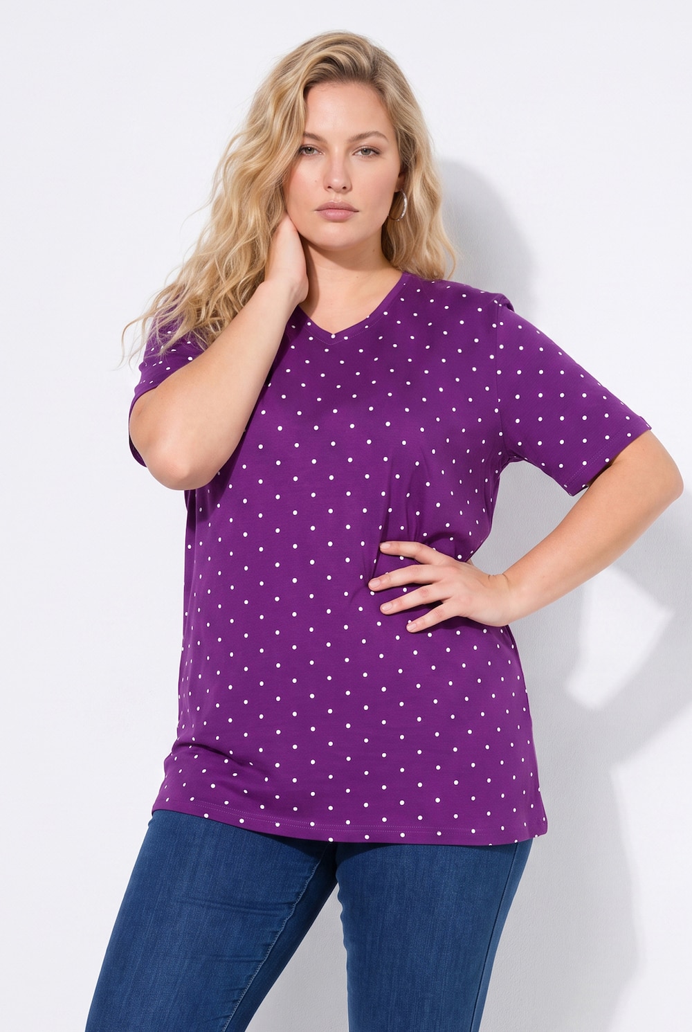 T-shirt, relaxed fit, printmotief, korte mouwen
