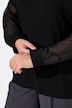 Langarmshirt, A-Linie, Ballonärmel aus Mesh