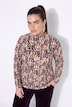 Shirt met lange mouwen, slim fit, all-over print, opstaande kraag