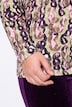 Shirt met lange mouwen, slim fit, all-over print, opstaande kraag