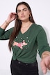 Shirt met lange mouwen, comfortabele pasvorm, kerstteckel