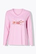 Shirt met lange mouwen, comfortabele pasvorm, kerstteckel