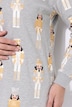 Sweatshirt, lang und oversized, glänzende Nussknacker