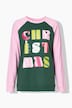 Sweatshirt, comfortabele pasvorm, fluweel, kerstinzetstuk van sweatstof