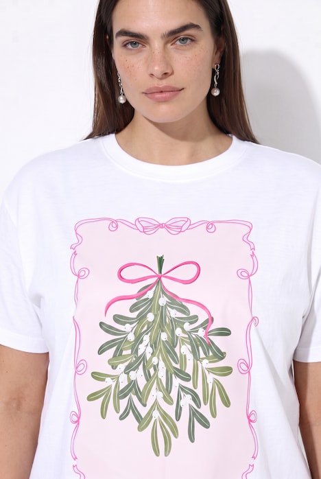 T-shirt, Boxy Fit, kerstkaart