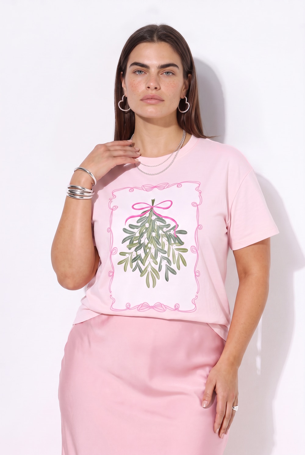 T-shirt, Boxy Fit, kerstkaart