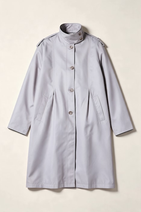 Trenchcoat, Classic Fit, Kellerfalten, Stehkragen