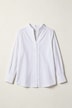 Bluse, Classic Fit, Kelchkragen, Langarm mit Manschetten