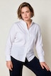 Bluse, Classic Fit, Kelchkragen, Langarm mit Manschetten