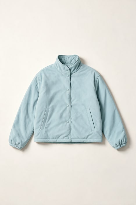 Wendejacke, kurz und oversized, Web/Cord, elastischer Bund