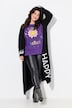 Long-Strickjacke, Straight Fit, HAPPY-Statements