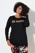 Langarmshirt, bequeme Passform, BE HAPPY