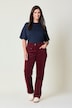 Corduroy broek Mony, comfortabele tailleband, ritszakken