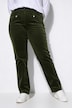 Pantalon en velours côtelé Mony, taille confortable, poches zippées