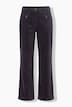 Corduroy broek Mony, wijde pijpen, comfortabele tailleband, ritszakken