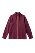 Sweatjacke, bequemer Fit, Piping, Stehkragen, Kängurutasche