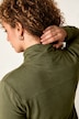 Veste en molleton avec passepoil, coupe confortable, col montant et poche kangourou