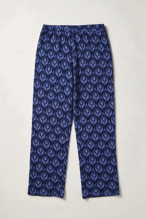 Schlupfhose Rose, gerades Bein, Minimalmuster, Elastikbund, Biobaumwolle