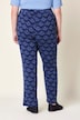 Schlupfhose Rose, gerades Bein, Minimalmuster, Elastikbund, Biobaumwolle
